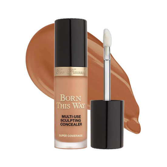 Picture of Too Faced Born This Way Super Coverage Multi-Use Concealer Full Size | Oil Free, Long Lasting + Hydrating, 0.46 Fl Oz, Butterscotch