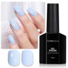 Picture of TOMICCA Baby Blue Gel Nail Polish, Pastel Blue Gel Polish, Macaron Blue Nail Polish Gel, Bright Spring Summer Colors, Long Lasting Cotton Candy Nail Polish