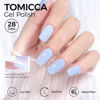 Picture of TOMICCA Baby Blue Gel Nail Polish, Pastel Blue Gel Polish, Macaron Blue Nail Polish Gel, Bright Spring Summer Colors, Long Lasting Cotton Candy Nail Polish