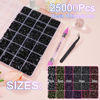 Picture of Canvalite 28000PCS Resin Jelly Rhinestones for Crafting, Black Flatback Gems, Bedazzling Crystal with 5x2.5g B7000 Jewelry Glue and Tweezers Dotting pen for DIY Crafts Clothing Shoes Nail Art