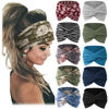 Picture of Jesries 10 PCS Women Headbands African Wide Hair Wrap Extra Turban Head Bands for Lady Large Sport Workout Stretch Non-slip Big Hair Bands