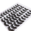 Picture of 20 Pairs Lashes False Eyelashes Dramatic Faux Mink Lashese by MilyBest Fluffy Natural 16-20mm Volume Long Thick C Curl EyeLashes Strips 4 Styles Mixed Lash Extension Sets Pack