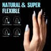 Picture of TOMICCA Medium Coffin Nail Tips, 240Pcs Half Matte Soft Gel Nail Tips, 12 Sizes Acrylic False Nail Tips, Nail Extension Tips for Beginner and Professional Home Diy
