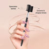 Picture of 2pcs 3 Head Eyebrow Eyelash Shaper Eyelash Comb Double Head Brush Makeup Grooming Tool Cosmetic with 3 Different Spoolie Brushes for Separating Lashes, Eliminating Mascara Clumps, Grooming Brows