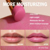 Picture of Oulac Pink Lipstick Moisturizing Shine Lipstick - Moisturizing Lip Stick Glossy Tinted Lip Balm, Sheer Shine Juicy Finish, Lightweight and Hydrating Formula for Dry Lip Care, Vegan 2.2g/0.07oz (06)
