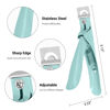 Picture of MelodySusie Acrylic Nail Clippers, Professional Nail Clippers Cutters for Acrylic Nails Fake Nail Tips, Adjustable Stainless Nail Trimmer, Manicure Tool for Salon Home Nail Art, Green