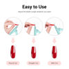 Picture of MelodySusie Acrylic Nail Clippers, Professional Nail Clippers Cutters for Acrylic Nails Fake Nail Tips, Adjustable Stainless Nail Trimmer, Manicure Tool for Salon Home Nail Art, Green