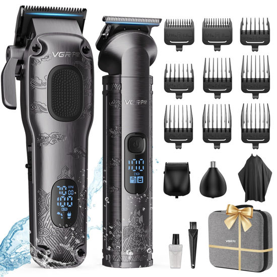 Picture of Hair Clippers for Men Professional, Cordless Hair Clippers for Hair Cutting, Mens Clippers and Trimmers Set, Electric Hair Trimmer for Men with Package Box