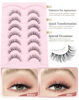 Picture of Onlyall Natural Lashes Wispy Lashes Natural Look False Eyelashes Natural Flared Eyelashes False Eye Lashes Soft Fluffy Lashes 7 Pairs D-K38