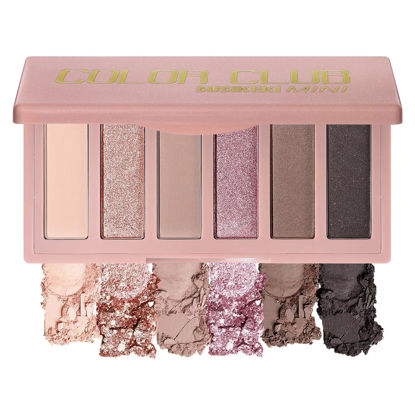 Picture of SUSIKEKI 6 Colors Mini Naked Eyeshadow Makeup Palette Rosy Neutral Nude Eye Shadow Shimmer & Matte Make Up Pallet with Mirror Highly Pigmented Long Lasting Waterproof Travel Size Gift Kit 02