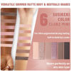 Picture of SUSIKEKI 6 Colors Mini Naked Eyeshadow Makeup Palette Rosy Neutral Nude Eye Shadow Shimmer & Matte Make Up Pallet with Mirror Highly Pigmented Long Lasting Waterproof Travel Size Gift Kit 02