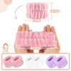 Picture of Women's Wrist Towels for Washing Face, Microfiber Wrist Spa Wash Towel Band, Face Washing Wristbands, Absorbent Wristbands Wrist Sweatband for Girls Prevent Water from Spilling Down Your Arms 6PCS