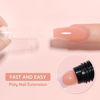 Picture of GAOY Poly Gel, 60g Nail Extension Gel, Tea Rose Builder Gel Nail Enhancement Gel for Beginner & Professional Nail Art Salon DIY at Home