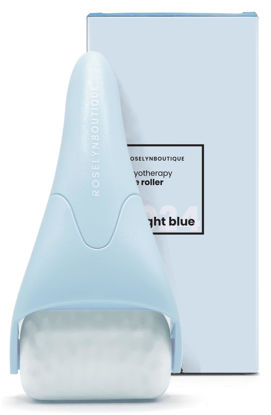 Picture of ROSELYNBOUTIQUE Ice Roller for Face Wrinkles Fine Lines Puffiness Stick Massager Facial Skin Care Tools Self Care Gifts for Men Women (Light Blue)