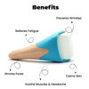Picture of ROSELYNBOUTIQUE Ice Roller for Face Wrinkles Fine Lines Puffiness Stick Massager Facial Skin Care Tools Self Care Gifts for Men Women (Cyan Bleach)