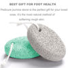 Picture of Natural Foot Pumice Stone for Feet, Borogo 2-Pack Lava Pedicure Tools Hard Skin Callus Remover for Feet and Hands -White&Green