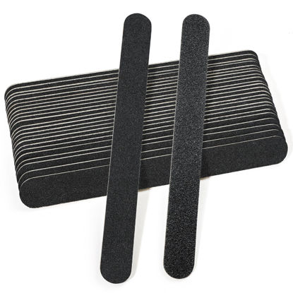 Picture of Canvalite Nail File Thin Emery Boards for Nails 100/180 Grit Nail Files for Natural Nails Manicure Pedicure Tool for Home and Salon Use 25PCS