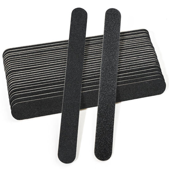 Picture of Canvalite Nail File Thin Emery Boards for Nails 100/180 Grit Nail Files for Natural Nails Manicure Pedicure Tool for Home and Salon Use 25PCS