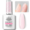 Picture of Born Pretty Builder Nail Gel, 8-in-1 Extension Gel Strengthener Gel Hard Builder Nail Gel Base Top Gel, Sheer Pink Gel Builder Rhinestone Nail Glue Gel in A Bottle Nails 15ML