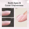Picture of Born Pretty Builder Nail Gel, 8-in-1 Extension Gel Strengthener Gel Hard Builder Nail Gel Base Top Gel, Sheer Pink Gel Builder Rhinestone Nail Glue Gel in A Bottle Nails 15ML