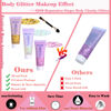 Picture of Body Glitter Face Glitter Gel: Singer Concerts Disco Festival Rave Accessories Face Glitter Makeup 150ml Chunky Sequins Mermaid Face Body Hair Glitter Gel (White&Pink&Gold)