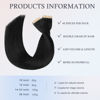 Picture of DOORES Tape in Hair Extensions Real Human Hair, Jet Black 12 Inch 80g 40pcs, Hair Extensions Human Hair Tape in Straight Hair Remy Hair Seamless Skin Weft