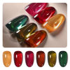 Picture of GAOY Wonder Color Gel Nail Polish, Jelly Red Green Brown Yellow Hot Pink Colors Sheer Gel Polish Kit for Salon Manicure and Nail Art DIY at Home