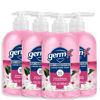 Picture of Germ-X Antibacterial Hand Soap, Moisturizing Liquid Hand Wash for Kitchen or Bathroom, pH Balanced & Dermatologist Tested, Jasmine & Cherry Blossom, 12 oz Pump Bottle (Pack of 4)