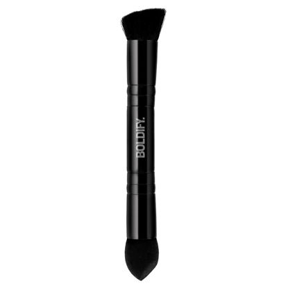 Picture of BOLDIFY Dual-Ended Hairline Powder Brush - Precision Makeup Brush Set with Sponge Tip for Seamless Blending - Ideal as a Concealer Brush, Hair Contour Brush, and Root Touch Up