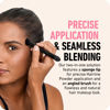 Picture of BOLDIFY Dual-Ended Hairline Powder Brush - Precision Makeup Brush Set with Sponge Tip for Seamless Blending - Ideal as a Concealer Brush, Hair Contour Brush, and Root Touch Up