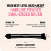 Picture of BOLDIFY Dual-Ended Hairline Powder Brush - Precision Makeup Brush Set with Sponge Tip for Seamless Blending - Ideal as a Concealer Brush, Hair Contour Brush, and Root Touch Up