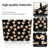 Picture of Wudimeitt Cosmetic bag Makeup bag Preppy Cute Corduroy Toiletry bag for women travel essentials (Flower black)