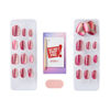 Picture of KISS imPRESS No Glue Mani Press-On Nails, Color FX, 'Walk Out', Pink, Short Size, Oval Shape, Includes 30 Nails, Prep Pad, Instructions Sheet, 1 Manicure Stick, 1 Mini File