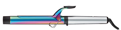 Picture of BaBylissPRO Nano Titanium 1 1/4 inch Curling Iron with Extended Barrel, Professional Spring Hair Curler for Medium to Longer Hair Types, Iridescent