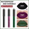 Picture of evpct DNM 3Pcs Dark Black Grape Plum purple Emerald Green Matte Liquid Lipstick Lip Stain Sets for Women Matte+Lipstick Long Lasting 24 hr Hours Magic Lipstick 24 Hours original Waterproof 18#