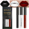 Picture of evpct DNM 3Pcs Dark Black White Red Matte Liquid Lipstick Lip Stain Sets for Women Matte+Lipstick Long Lasting Permanent Lipstick 24 hr Hours Magic Lipstick 24 Hours original Waterproof 17#