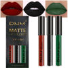 Picture of evpct DNM 3Pcs Dark Black Emerald Green Red Matte Liquid Lipstick Lip Stain Sets for Women Matte+Lipstick Long Lasting 24 hr Hours Magic Lipstick 24 Hours original Waterproof 20#