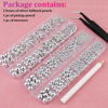 Picture of Belleboost Flat Back Pearls Kits, 2 Boxes Flatback Silver Half Round Pearls with Pickup Pencil and Tweezer for Crafting Home DIY and Professional Nail Art, Face Makeup and Craft