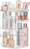 Picture of HBlife 360 Rotating Makeup Organizer Adjustable Carousel Large Capacity Revolving Perfume Organizer Skincare Organizers Cosmetic Storage Spinning Holder for Vanity, Clear