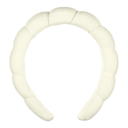 Picture of Conair Ivory Hairband - Spa Headband for Washing Face - Make up Headband - Bubble Headband - GRWM Headband