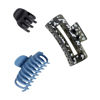 Picture of Goody SlideProof Rectangular Claw Clips - 3 Ct, Cool Tones, 1 Small + 2 Large Claw Clips, Hair Styling Accessories with Secure Grip, Hair Accessories for Women & Men, All Hair Types