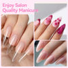 Picture of Born Pretty Nail Glue for Tips, 6 in 1 Gel Nail Extension Gel,Blooming Gel,Base Gel Top Coat,Builder and Strengthener Gel for Nail Art Design