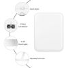 Picture of Kakuje Compact Mirror, 1X/3X Magnification LED Pocket Mirror with Nternal BIattery, Mini Mirror for Purse, Pocket,Travel and Present (White)