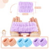 Picture of Microfiber Spa Wrist Towel Bands - Absorbent Face Washing Sweatbands for Girls to Prevent Water Spilling Down Arms, 6PCS