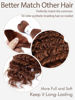 Picture of Brown Braiding Hair 100g 16 Inch Color 30 Braiding Hair Deep Wave Human Hair Braiding Hair Water Wave Bulk Human Hair for Braiding 100% 12A Brazilian Auburn Brown Human Bariding Hair for Boho Braids