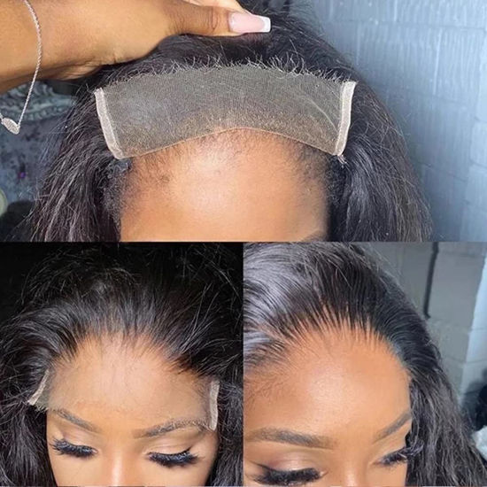 Picture of BEEOS 5x5 Skinlike Real HD Lace Closure,Straight Virgin Human Hair Closure Pre Plucked Bleached Knots Ultra-thin Invisible Crystal Lace Natural Color 20 Inch