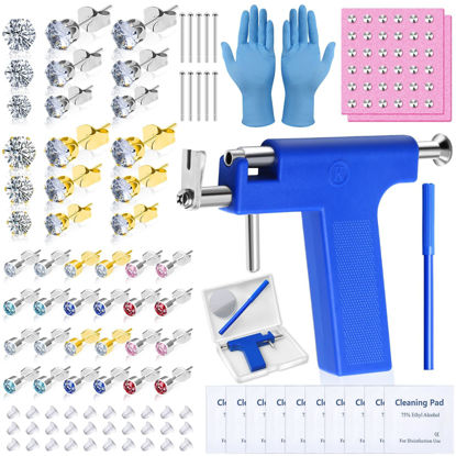 Picture of Ear Piercing Gun with Piercing Tools Kit, Professional Ear Nose Piercing Gun Machine Set for Salon At Home Piercing