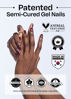 Picture of ohora Semi Cured Gel Nail Strips (N Brilliant) - Red, Patterned, Works with Any UV/LED Nail Lamps, Salon-Quality, Easy to Apply & Remove - Valentine's Day Gel Nail Wraps, stickers, romantic gift ideas
