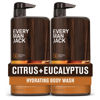 Picture of Every Man Jack Nourishing Citrus + Eucalyptus Mens Body Wash for All Skin Types - Naturally Derived Ingredients - Cleanse and Hydrate Skin with Coconut and Glycerin - 24 Fl Oz (2 Pack)