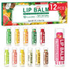 Picture of DMSKY 12 Pack Lip Balm, Natural Lip Balm Bulk with Vitamin E and Coconut Oil, Moisturizing Lip Balm for Dry Cracked Lips, Lip Balm for Stocking Stuffers - 12 Flavors